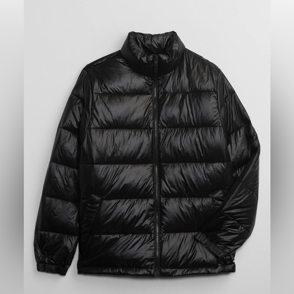 GAP Mens Midweight Puffer Jacket Coat | Size S | Color true Black